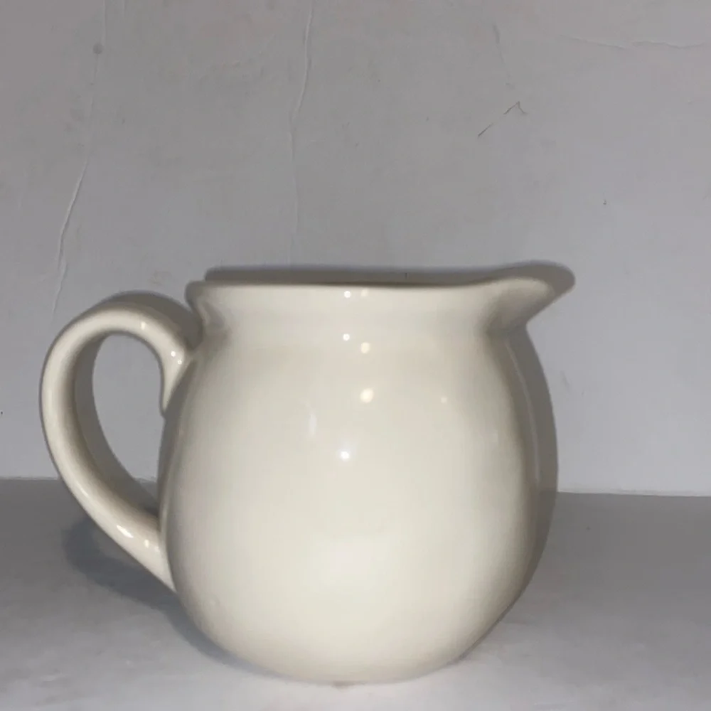 Vintage Magenta “Cream” Ceramic Pitcher - Picture 2 of 5